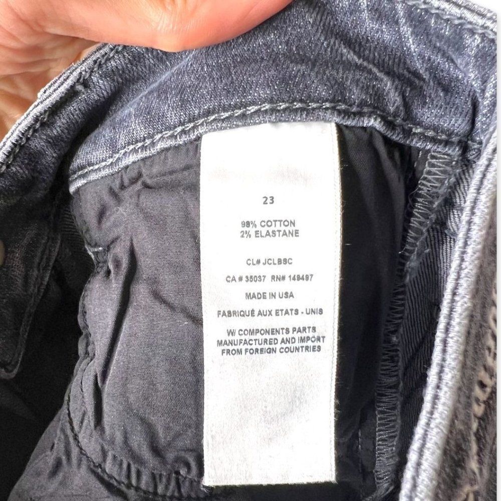 NEW Favorite Daughter High Rise Slim Straight Jeans Black Size 23 - Picture 7 of 8